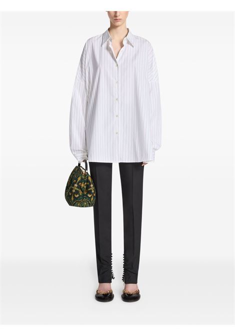 Camicia a righe in bianco e blu Dries Van Noten - uomo DRIES VAN NOTEN | 2520107002021509